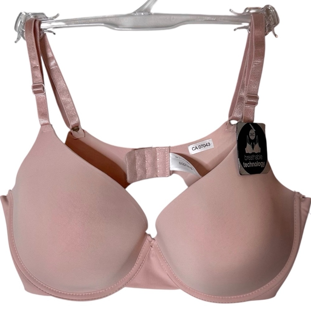 SOPHIE B New Blush Pale Pink Bra Underwire Padded Breathable Technology Size 36C